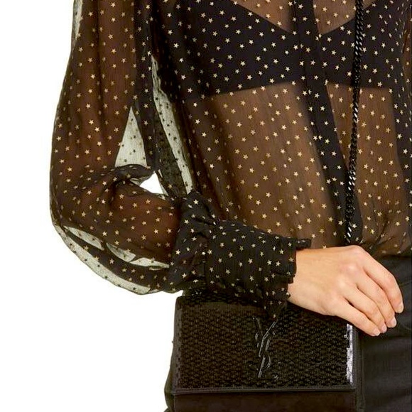 Monogram Kate New Paillette Embellished Black Suede Leather - Picture 2 of 13